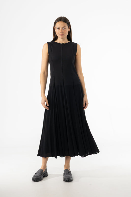 Black Fabric Combo Jumper