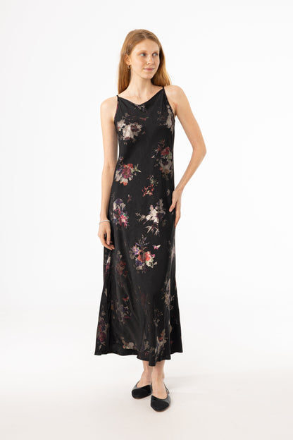 Metallic Floral Printed Slip Jumper
