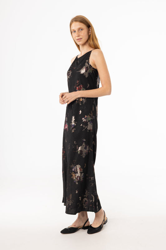 Metallic Floral Printed Slip Jumper